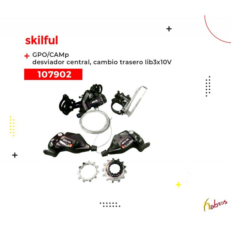 107902 (GRUPO CAMBIO DESVIADOR CENTRO TRASERO 3X10V)