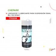 (170209) LIMPIADOR Y LUBRICANTE PARA SUSPENSION  BIC-770  SPRAY CHEPARK  150ML