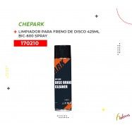 (170210)  LIMPIADOR PARA FRENO DE DISCO BIC-600 SPRAY  425ML  CHEPARK
