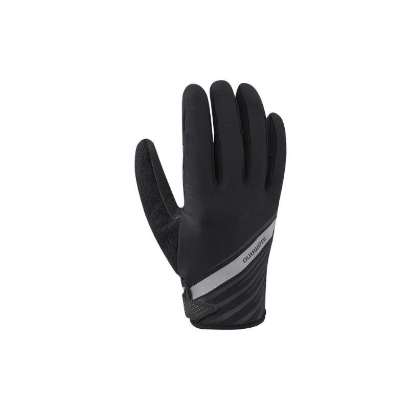(140006) GUANTES DE CICLISMO MODELO:CW-GLBS-TS12M COLOR NEGRO TALLA: L DEDOS COMPLETOS  SHIMANO