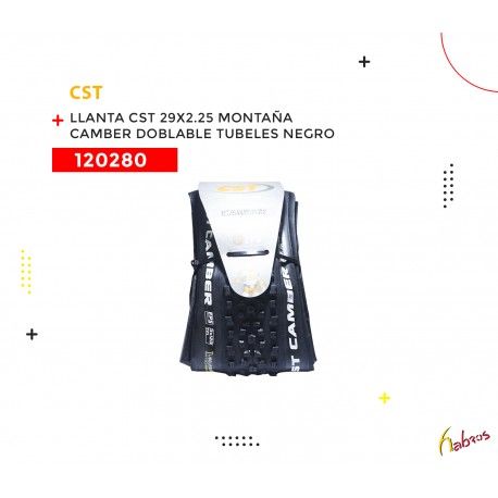 (120280) LLANTA CST 29X2.25 MONTAÑA CAMBER DOBLABLE TUBELES NEGRO