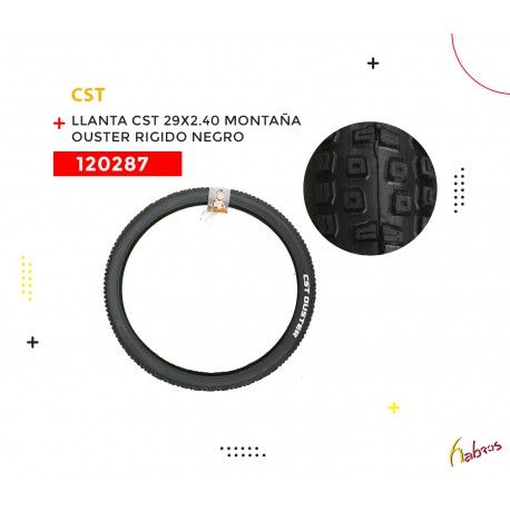 (120287) LLANTA CST 29X2.40 MONTAÑA OUSTER RIGIDO NEGRO