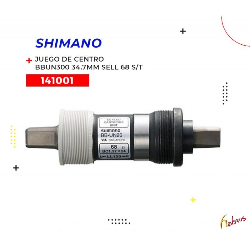 (141001) JUEGO DE CENTRO  BBUN300 34.7MM  SELLADO  68  S/T SHIMANO