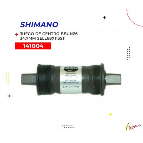 (141004) JUEGO DE CENTRO BBUN26  34.7MM SELL68X113ST SHIMANO