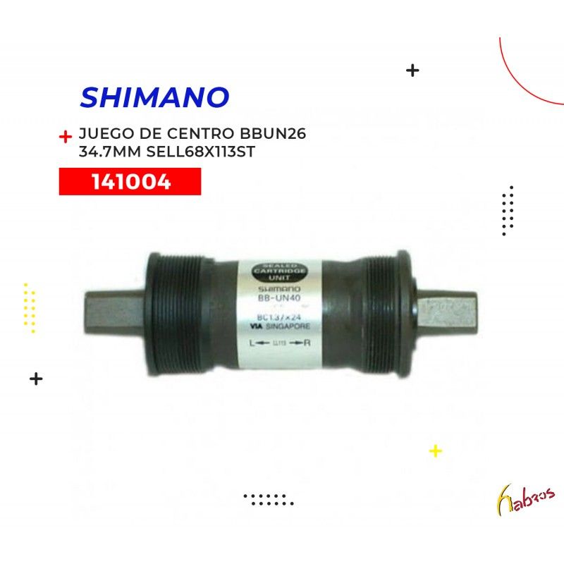 (141004) JUEGO DE CENTRO BBUN26  34.7MM SELL68X113ST SHIMANO