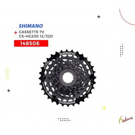 (148506)  CASSETTE  7VELOCIDADES CS-HG200  12/32DTS SHIMANO