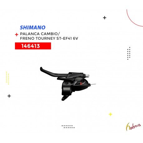 (146413) PALANCA DE CAMBIO/FRENO TOURNEY ST-EF41  6VELOCIDADES SHIMANO