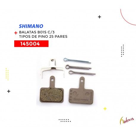 (145004) BALATAS B01S  C/3  TIPOS DE PINO 25 PARES SHIMANO