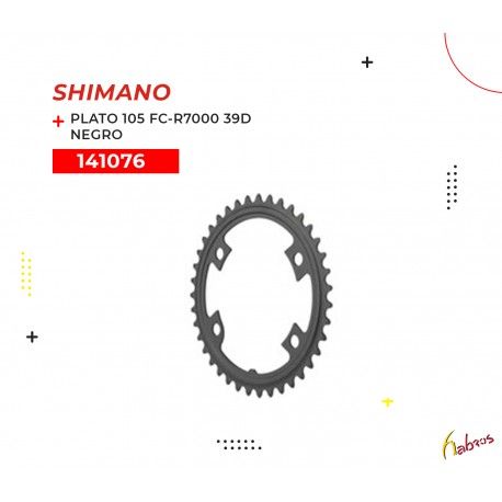 (141076) PLATO 105 FC-R7000 39DTS  NEGRO SHIMANO