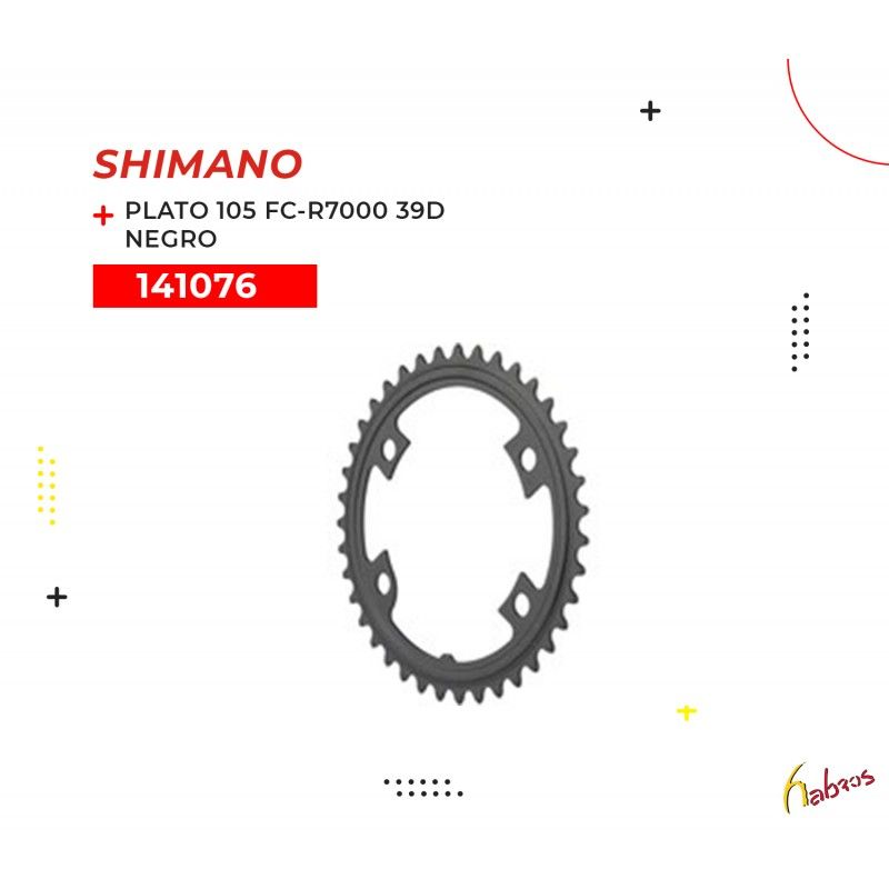 (141076) PLATO 105 FC-R7000 39DTS  NEGRO SHIMANO