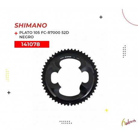 (141078) PLATO 105  FC-R7000  52  DTS  NEGRO SHIMANO