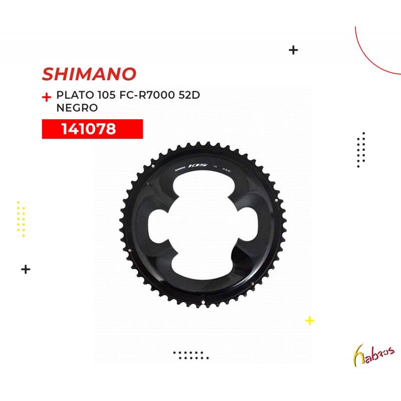(141078) PLATO 105  FC-R7000  52  DTS  NEGRO SHIMANO