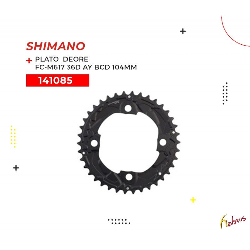 (141085) PLATO DEORE FC-M617   36DTS  BCD  SHIMANO