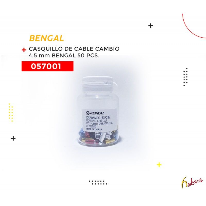(057001) CASQUILLO DE CABLE DE CAMBIO 4.5MM BENGAL