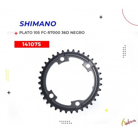 (141075)  PLATO FC-R7000  36DTS NEGRO SHIMANO