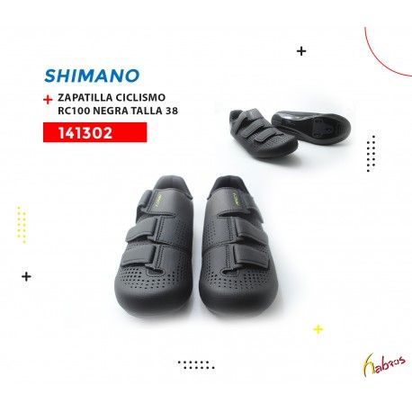(141302) ZAPATILLA CICLISMO RC100 NEGRA TALLA 38 SHIMANO