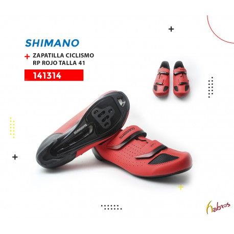 (141314) ZAPATILLA CICLISMO RP100 ROJO TALLA 41 SHIMANO