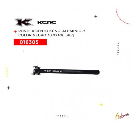 (016305) POSTE PARA ASIENTO ALUMINIO-7 NEGRO 30.9X400 KCNC