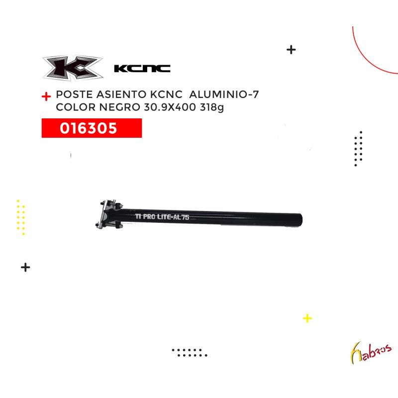 (016305) POSTE PARA ASIENTO ALUMINIO-7 NEGRO 30.9X400 KCNC