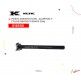 (016306) POSTE PARA ASIENTO ALUMINIO -7 NEGRO 31.6X400 KCNC