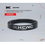 (039220) ESPACIADOR HUECO ALUMINIO -  7  NEGRO 5MM KCNC