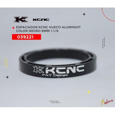 (039221) ESPACIADOR  HUECO ALUM7 NEG 8MM 1-1/8 KCNC