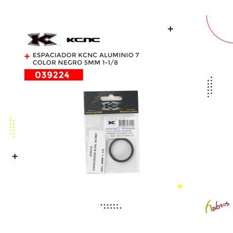(039224) ESPACIADOR ALUMINO - 7 NEGRO 5MM 1 -1/8 KCNC