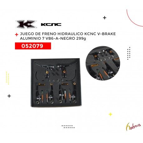(052079) FRENO V-BRAKE ALUMINIO-7 MODELO:VB6-A NEGRO KCNC