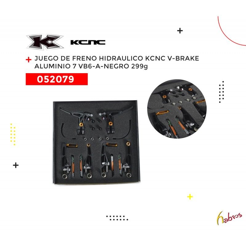 (052079) FRENO V-BRAKE ALUMINIO-7 MODELO:VB6-A NEGRO KCNC