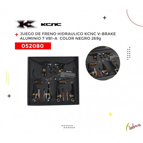(052080) FRENO V-BRAKE ALUMINIO - 7 VB1-A NEGRO KCNC