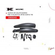(093040) JUEGO DE SALPICADERAS PM-11 PLASTICO MTB CORTA KCNC