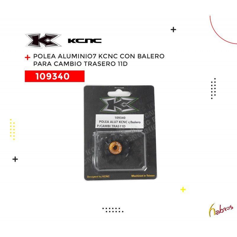 (109340) POLEA ALUMINIO-7 CON BALERO PARA CAMBIO TRASERO 11D KCNC
