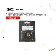 (109342) POLEA ALUMINIO - 7 Y CERAMICA CON BALERO PARA CAMBIO TRASERO KCNC