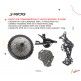 JUEGO DE TRANSMISION MTB 13VEL M700*  PALANCAS DE CAMBIO, CAMBIO TRASERO, CADENA Y CASSETTE   S-RIDE