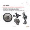 JUEGO DE TRANSMISION MTB 13VEL M700*  PALANCAS DE CAMBIO, CAMBIO TRASERO, CADENA Y CASSETTE   S-RIDE