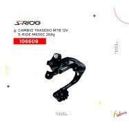 (146608) CAMBIO TRASERO MTB 12V  M600C NEGRO 268GR S-RIDE