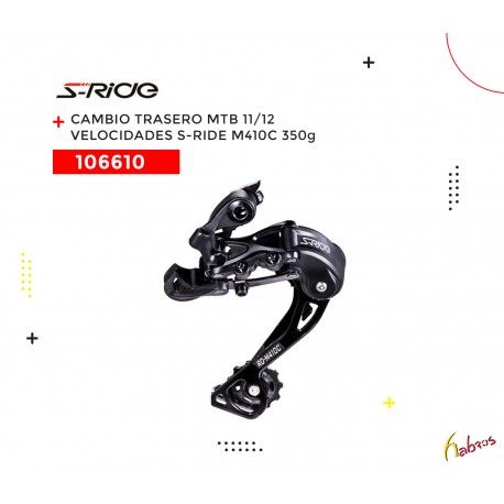 (106610) CAMBIO TRASERO MTB  M410C 350GR 11/12 VELOCIDADES R-RIDE