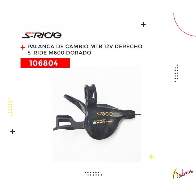 (106804) PALANCA DE CAMBIO 12VEL DERECHO M600 S-RIDE