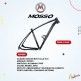 (020806) CUADRO MOSSO TALLA: 15.5 MODELO:2915XC NEGRO/ROJO - NEGRO/GRIS MATE