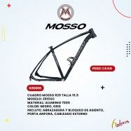 (020806) CUADRO MOSSO TALLA: 15.5 MODELO:2915XC NEGRO/ROJO - NEGRO/GRIS MATE