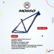 (020826)  CUADROS MOSSO R-29 TALLA: 17 MODELO:959XC ALUMINIO 7005 AZUL CAMALEON PESO: 1.6KG