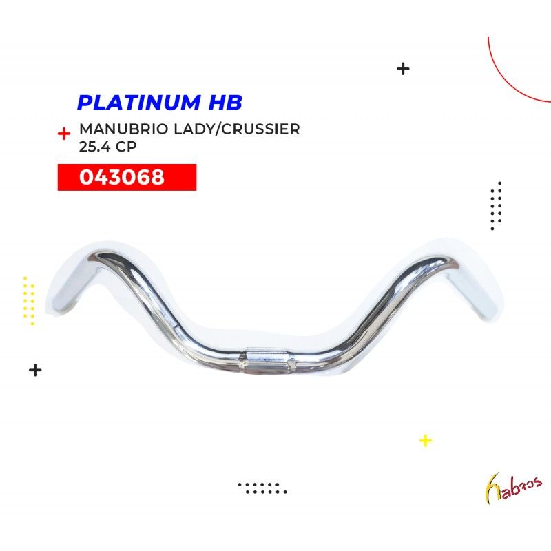 (043068) MANUBRIO  LADY/CRUSSIER 25.4 CROMADO PLATINUM-HB