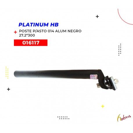 (016117) POSTE P/ASTO 014 ALUM NEGRO 27.2*300