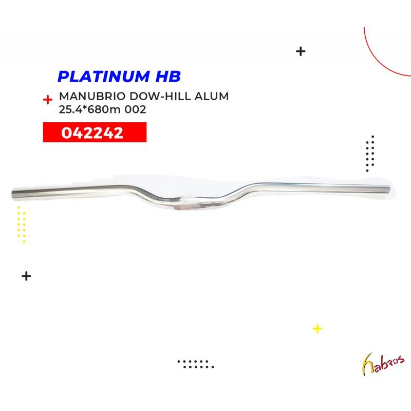 (042242) MANUBRIO DOW-HILL ALUMINIO 25.4*680MM  PLATINUM-HB