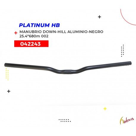 (042243) MANUBRIO DOW-HILL ALUMINIO- NEGRO 25.4*680MM  002  PLATINUM-HB