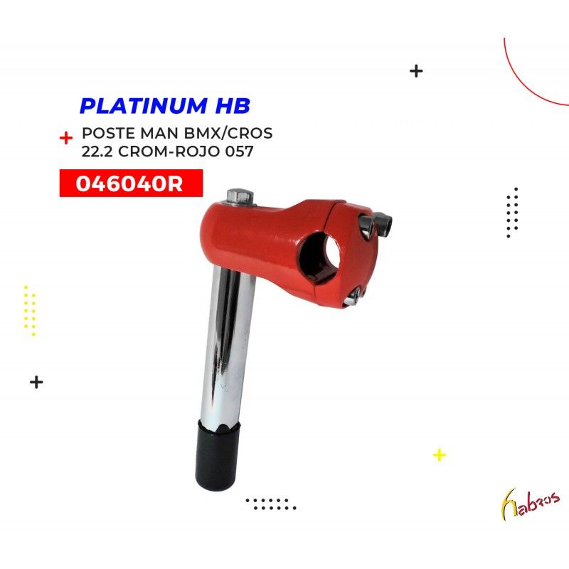 (046040R) POSTE MAN BMX/CROS 22.2 CROM-ROJ