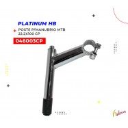 (046003CP) POSTE P/MANUBRIO MTB 22.2X100 CROMADO