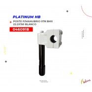 (046091B) POSTE P/MANUBR 078 BMX 22.2X150 BLANC