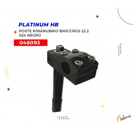 (046093) POSTE P/MANUB BMX/CROS22.2  024NEGRO