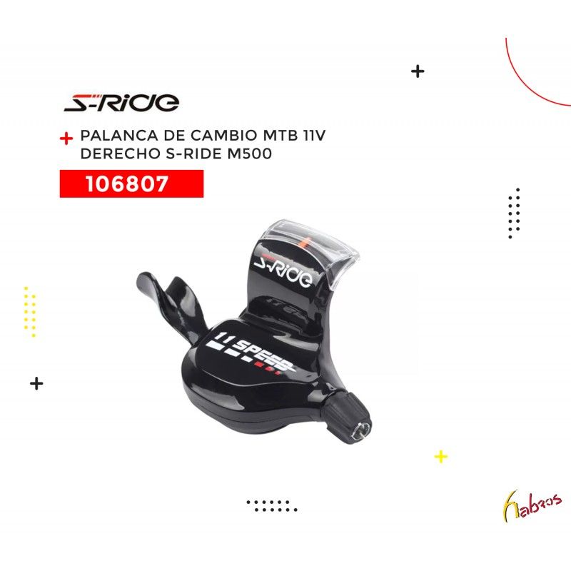 (106807) PALANCA DE CAMBIO MTB 11 VEL DERECHO  M500  S-RIDE